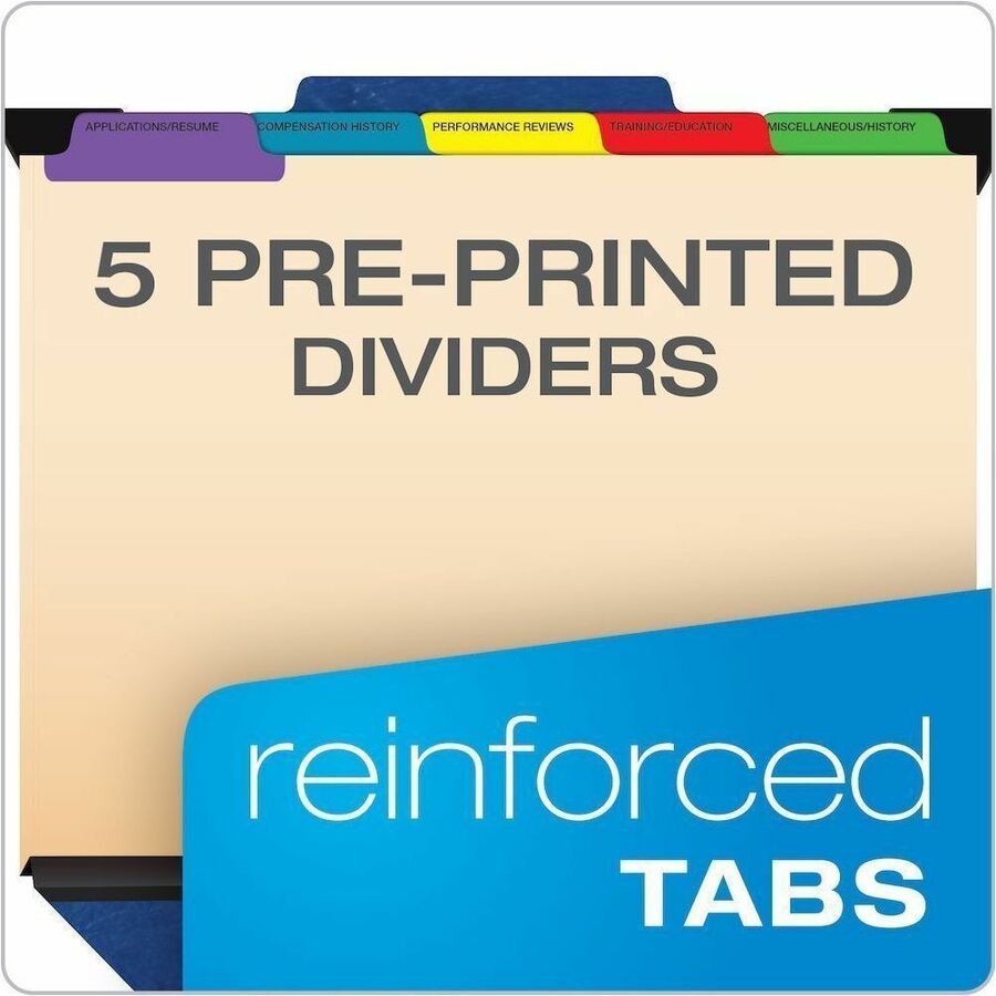 Pendaflex 1/5 Tab Cut Letter Recycled Hanging Folder - 8 1/2" x 11" - 400 Sheets Capacity - 2" Expansion - 1" for Folder