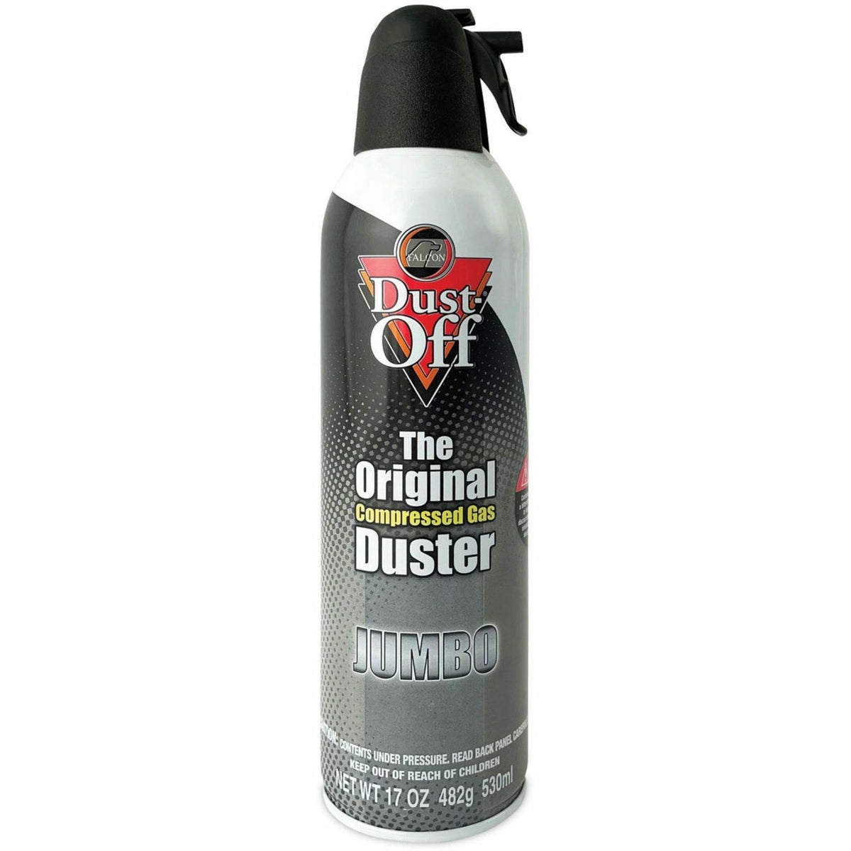 Falcon Dust-Off Jumbo Disposable Dusters - Ozone-safe, Moisture-free - Gray - 1 Each