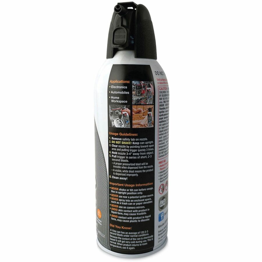 Dust-Off Compressed Gas Duster - For Multipurpose - Ozone-safe, Moisture-free, Disposable - 1 Each