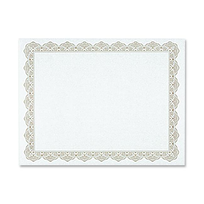 Geographics Blank Award Parchment Certificates - 24 lb Basis Weight - 8.5" Width x 11" Length - Inkjet, Laser Compatible
