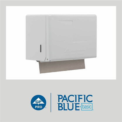 Pacific Blue Basic S-Fold Recycled Paper Towels - 9.25" Width x 10.25" Length - Natural - 250/Pack - 16 / Carton