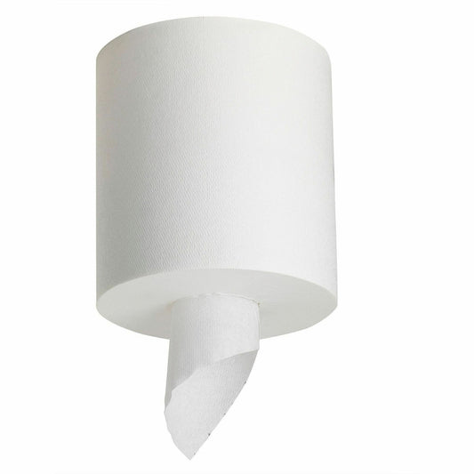 SofPull Centerpull Regular Capacity Paper Towels - 1 Ply - 15" Width x 7.80" Length - 320 Sheets/Roll - White - 6 / Cart