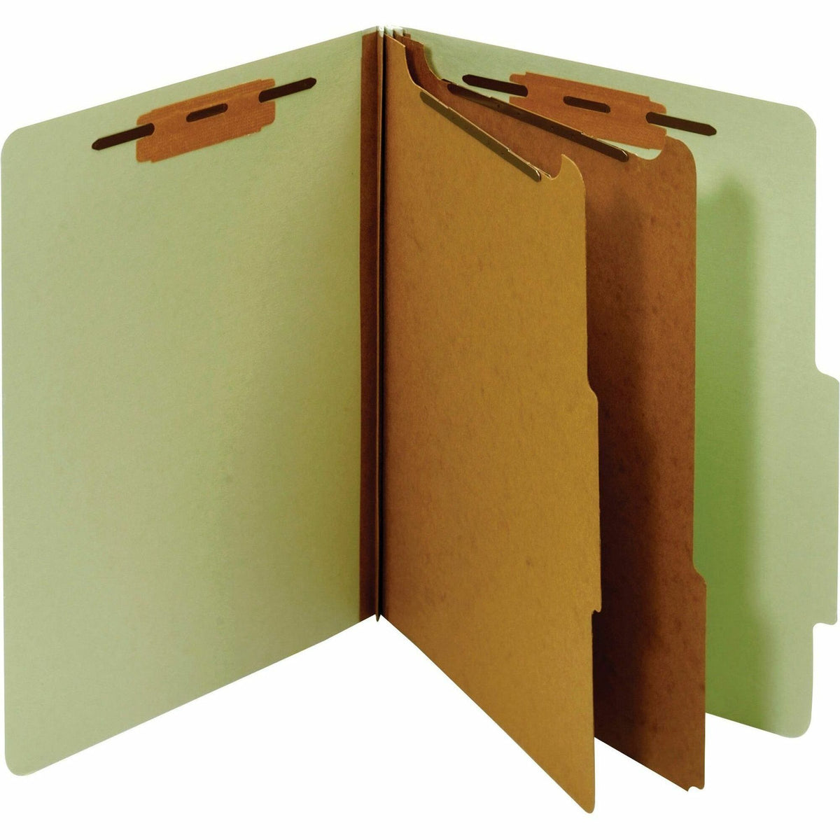 Pendaflex Letter Recycled Classification Folder - 8 1/2" x 11" - 1" for Folder - 2 Divider - 25 pt. - Pressboard, Tyvek 