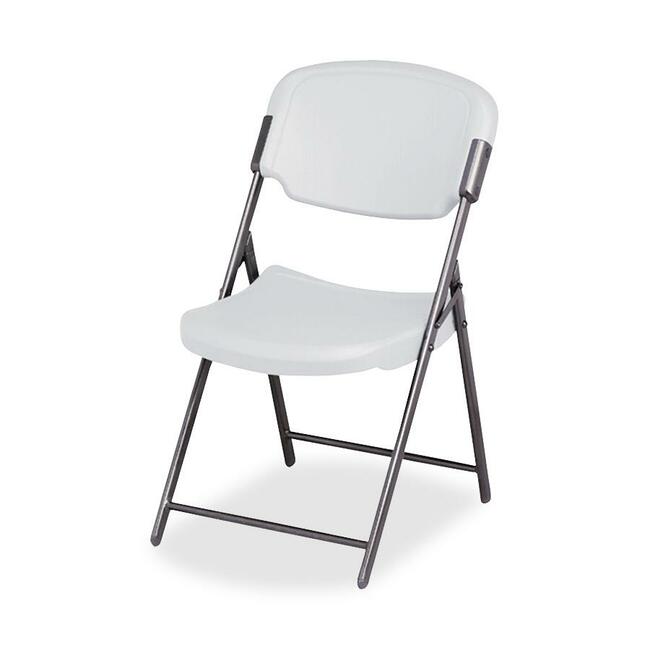 Iceberg Rough 'N Ready Folding Chair - Platinum Seat Color - Polyethylene Seat Material - Steel Frame Material - Platinu
