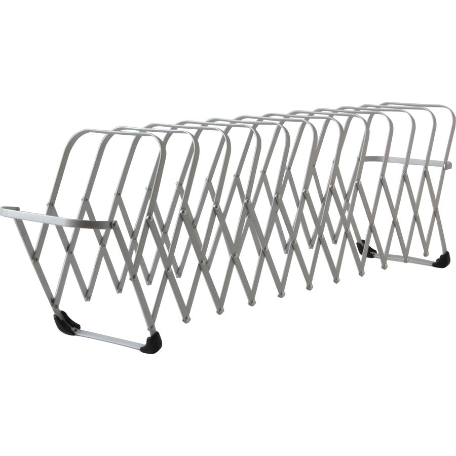 LEE Flexible Expandable Collator/Sorter/File - 12 - 7" Width x 11" Depth - Desktop - Silver - Aluminum - 1 Each