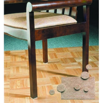 Scratch Guard Heavy-duty Felt Circle Pads - 12 Pad of 0.75" Diameter, 8 Pad of 1" Diameter, 4 Pad of 1.50" Diameter - Ci