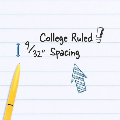 Mead One-subject Spiral Notebook - 100 Sheets - Spiral - College Ruled Front Ruling - 8" x 10 1/2" Sheet Size x 8" Width