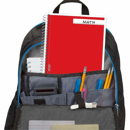 Mead 3-Subject Wirebound College Rule Notebook - 150 Sheets - Spiral - College Ruled Front Ruling - 5 1/2" x 9" Sheet Si