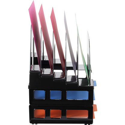 Officemate Tray/Incline Sorter Combo - 5 Compartment(s) - 14" Height x 9.12" Width x 13.50" Depth - Desktop - Stackable 