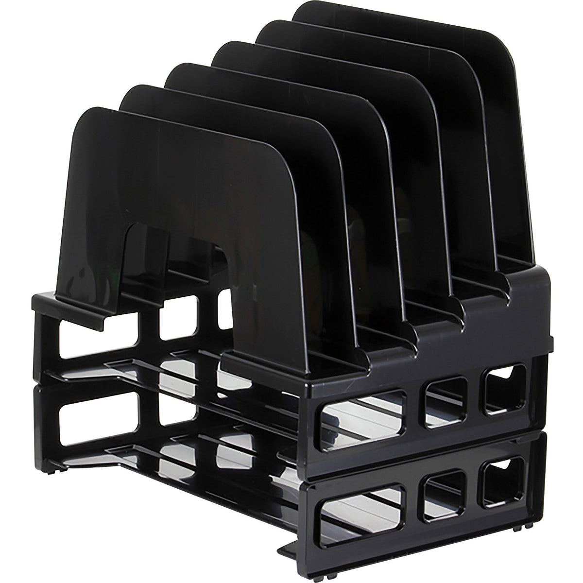 Officemate Tray/Incline Sorter Combo - 5 Compartment(s) - 14" Height x 9.12" Width x 13.50" Depth - Desktop - Stackable 