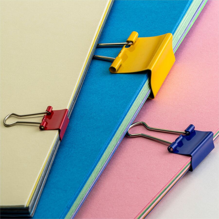 Officemate Binder Clips - Medium - Assorted - 30 / Pack