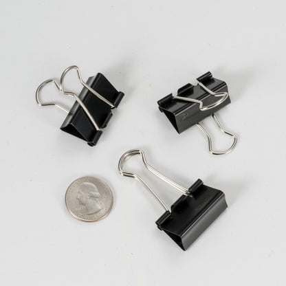 Officemate Binder Clips - Medium - 2.4" Width - 0.62" Size Capacity - for File - Corrosion Resistant, Durable - Black - 