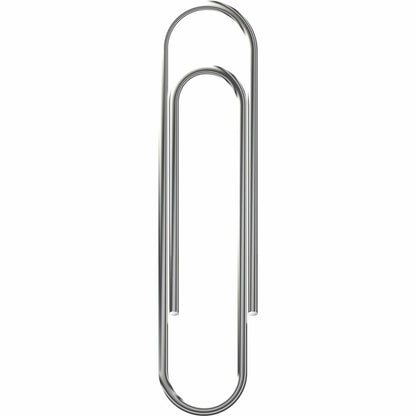 Officemate Paper Clips - No. 1 - Silver - Steel - 100/Box - 10 / Pack