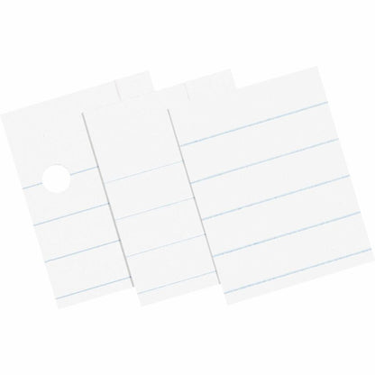 Pacon Composition Paper - Letter - Wide Ruled Front Ruling - 0.37" Ruled - Ruled Red Margin - Letter - 8 1/2" x 11" Shee