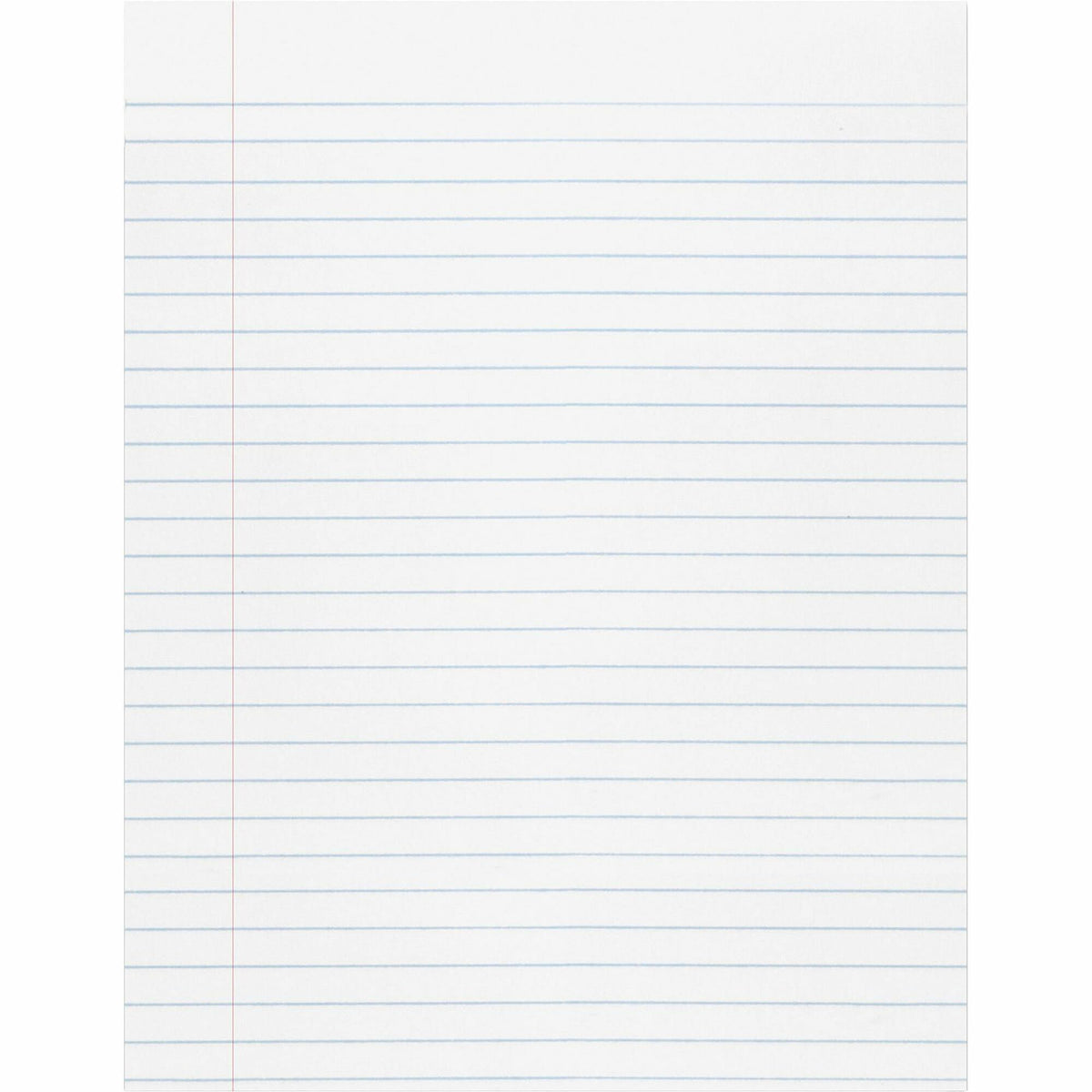 Pacon Composition Paper - Letter - Wide Ruled Front Ruling - 0.37" Ruled - Ruled Red Margin - Letter - 8 1/2" x 11" Shee