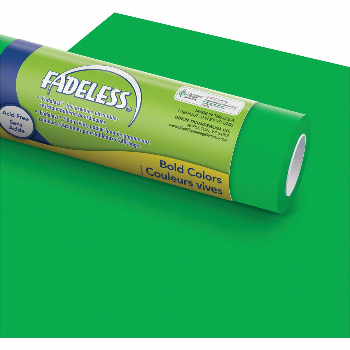Fadeless Bulletin Board Art Paper - ClassRoom Project, Home Project, Office Project - 48" Width x 50 ft Length - Apple G