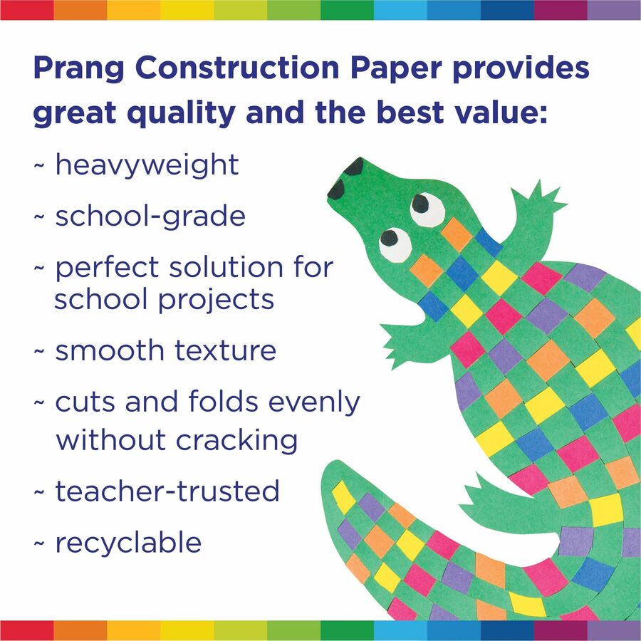 Prang Construction Paper - Multipurpose - 9" Width x 12" Length - Blue - 50 / Pack