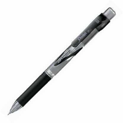Pentel E-Sharp Mechanical Pencils - 0.5 mm Lead - #2 - Refillable - Black Barrel - 12 / Dozen