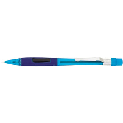 Pentel Quicker Clicker Mechanical Pencil - 0.5 mm Lead - HB - Refillable - Transparent Blue Barrel - 1 Each