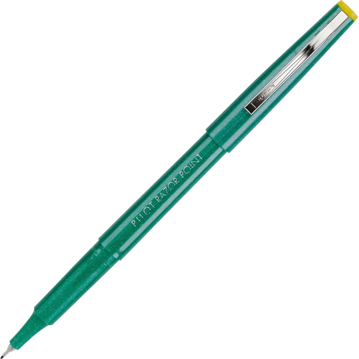 Pilot Marker Pens - Extra Fine Pen Point - 0.3 mm Pen Point Size - Green Ink - Green Plastic Barrel - Metal Tip - 12 / D