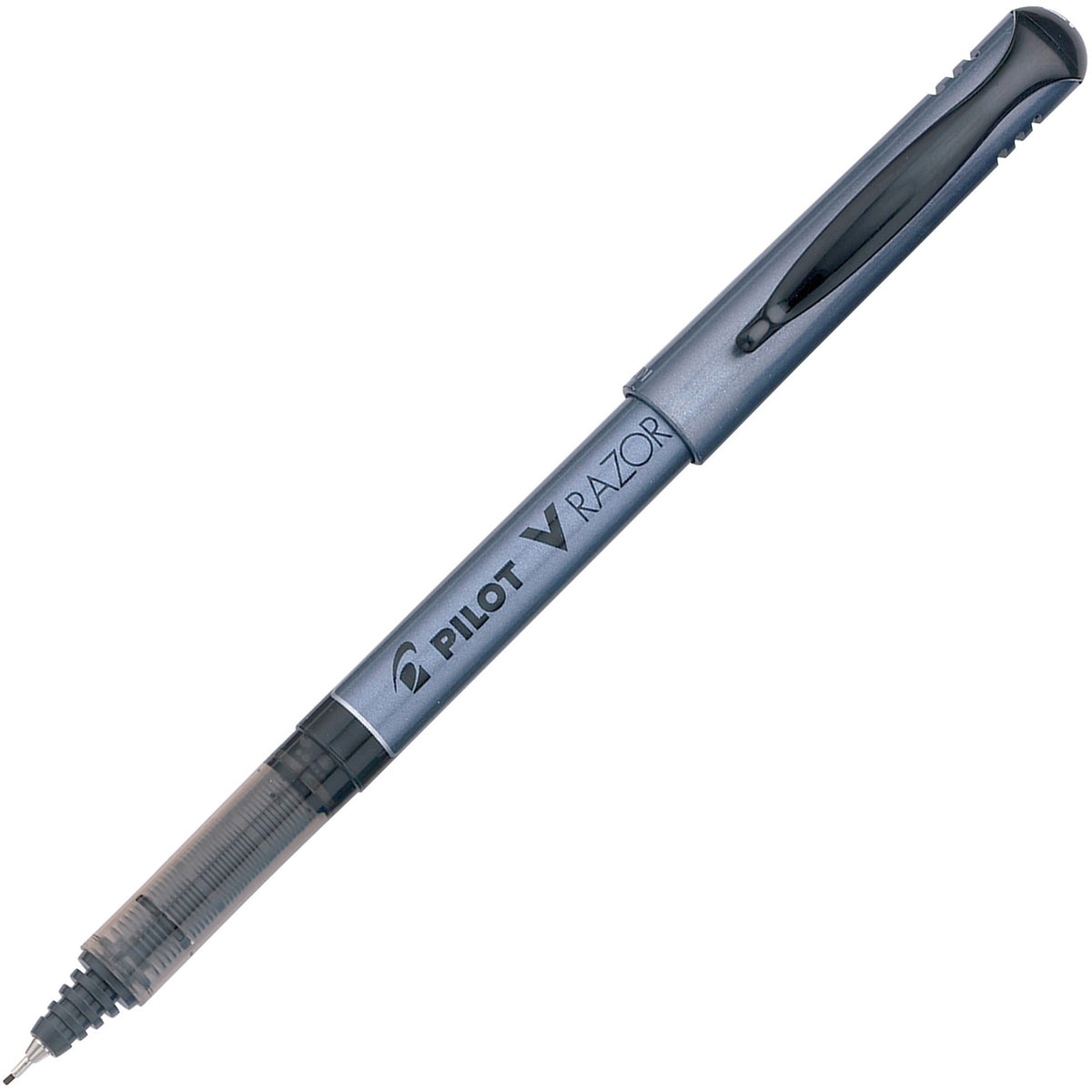 Pilot Marker Pens - Extra Fine Pen Point - 0.5 mm Pen Point Size - Black Ink - Clear/Gray Plastic Barrel - 12 / Dozen
