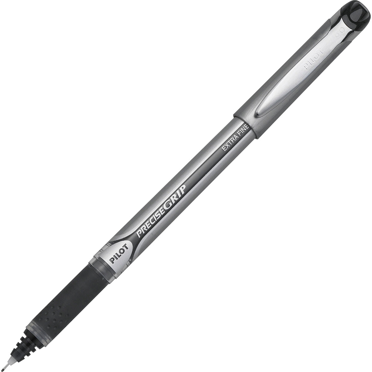 Pilot Extra-Fine Capped Rolling Ball Pens - Extra Fine 0.5 mm Point Size - Black - Black Barrel - 12 / Dozen