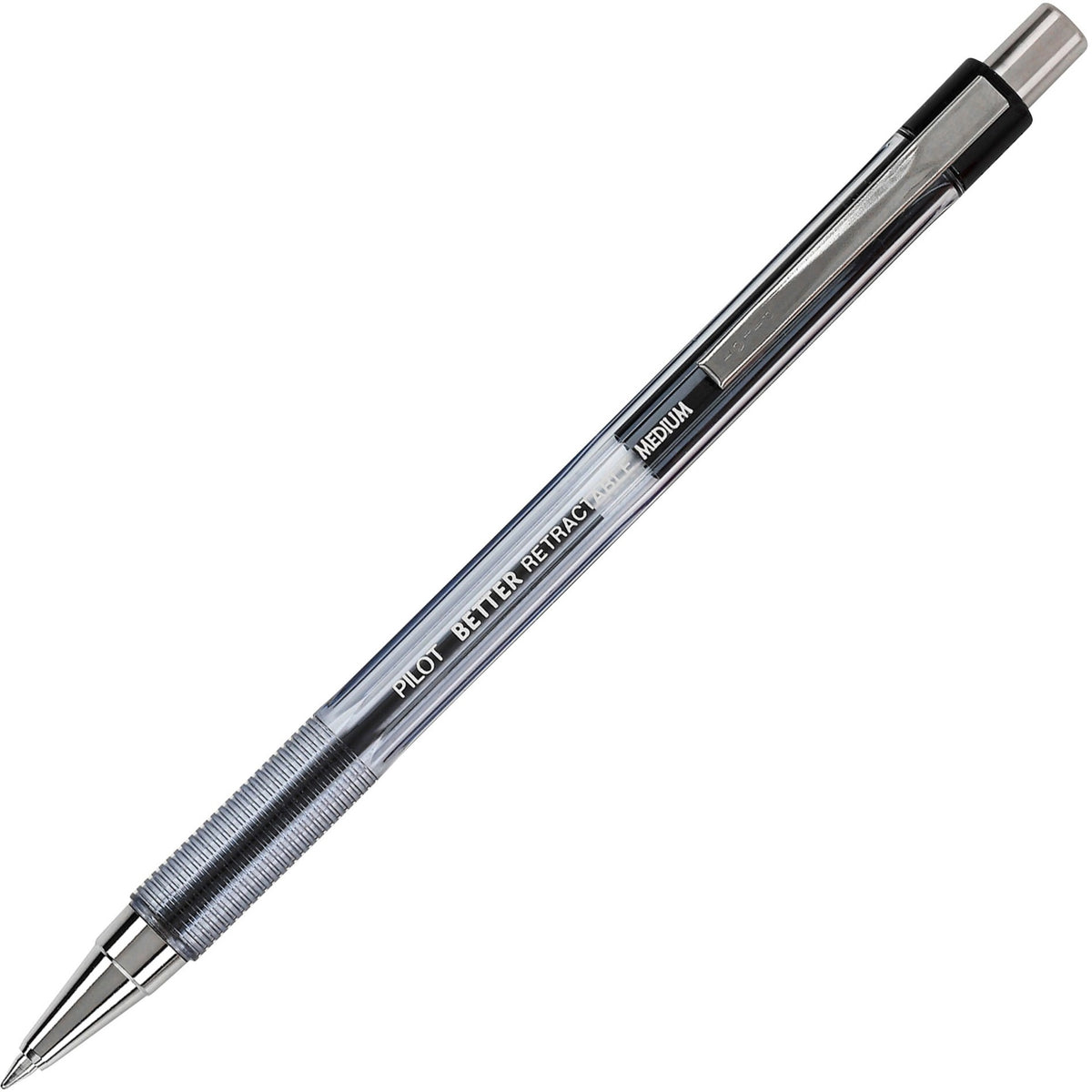 Pilot Better Retractable Ballpoint Pens - 0.7 mm Pen Point - Refillable - Retractable - Black Ink - Translucent Barrel -