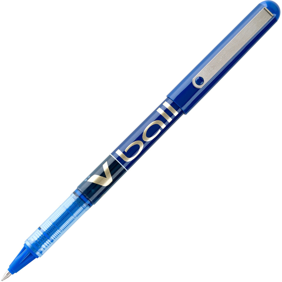 Pilot Vball Liquid Ink Pens - 0.7 mm Fine Pen Point - Blue Ink - Blue Barrel - 12 / Dozen