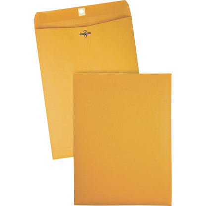 Quality Park 9 x 12 Clasp Envelopes with Deeply Gummed Flaps - Clasp - #90 - 9" Width x 12" Length - 28 lb - Gummed - Kr