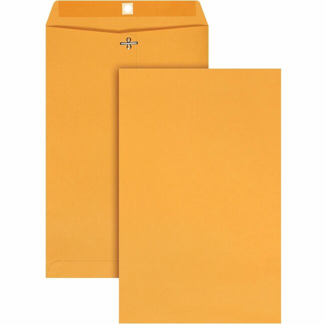 Quality Park 9-1/4 x 14-1/2 Clasp Envelopes with Deeply Gummed Flaps - Clasp - #94 - 9 1/4" Width x 14 1/2" Length - 28 