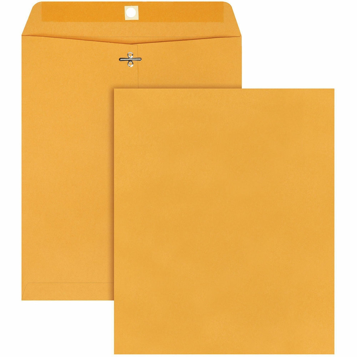 Quality Park 10 x 12 Clasp Envelopes with Deeply Gummed Flaps - Clasp - #95 - 10" Width x 12" Length - 28 lb - Gummed - 