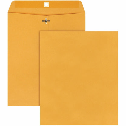 Quality Park 10 x 12 Clasp Envelopes with Deeply Gummed Flaps - Clasp - #95 - 10" Width x 12" Length - 28 lb - Gummed - 