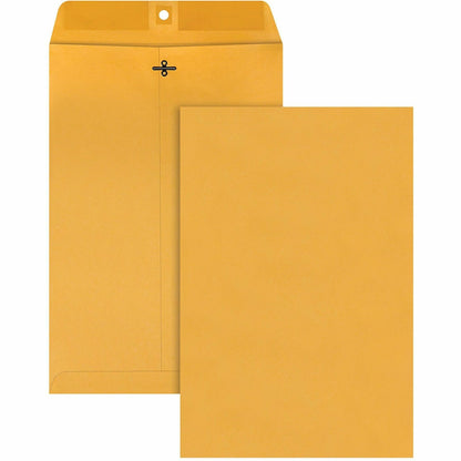 Quality Park 10 x 15 Clasp Envelopes with Deeply Gummed Flaps - Clasp - #98 - 10" Width x 15" Length - 28 lb - Gummed - 