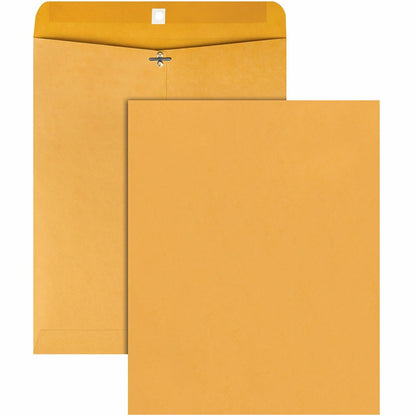 Quality Park 11-1/2 x 14-1/2 Clasp Envelopes with Deeply Gummed Flaps - Clasp - #105 - 11 1/2" Width x 14 1/2" Length - 