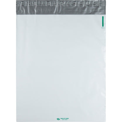 Quality Park Open-End Poly Expansion Mailers - Expansion - 13" Width x 16" Length - 2" Gusset - Self-sealing - White - P