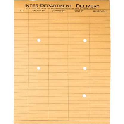 Quality Park 10 x 13 Inter-Departmental Envelopes - Inter-department - 10" Width x 13" Length - 28 lb - String/Button - 