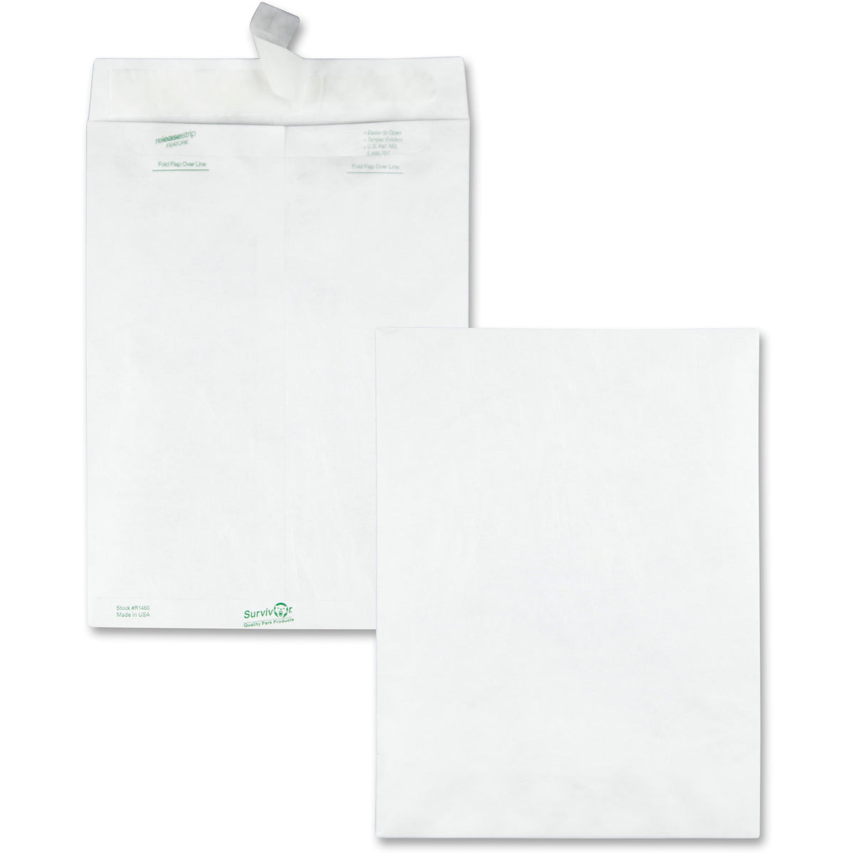 Survivor® 9 x 12 DuPont Tyvek Catalog Mailers with Self-Sealing Closure - Catalog - #10 1/2 - 9" Width x 12" Length - 14