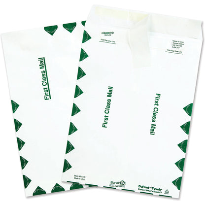 Survivor® 9 x 12 DuPont Tyvek First Class Border Mailers with Self-Seal Closure - First Class Mail - #10 1/2 - 9" Width 