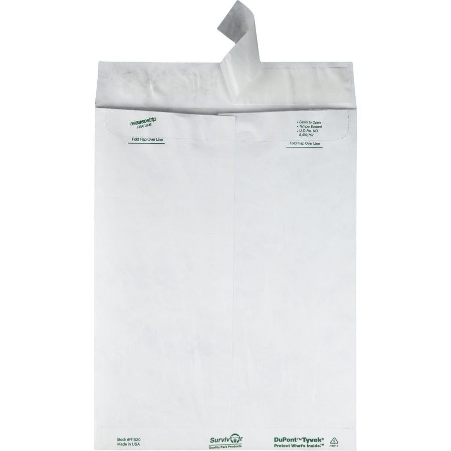 Survivor® 9-1/2 x 12 1/2 DuPont Tyvek Catalog Mailers with Self-Seal Closure - Catalog - #12 1/2 - 9 1/2" Width x 12 1/2