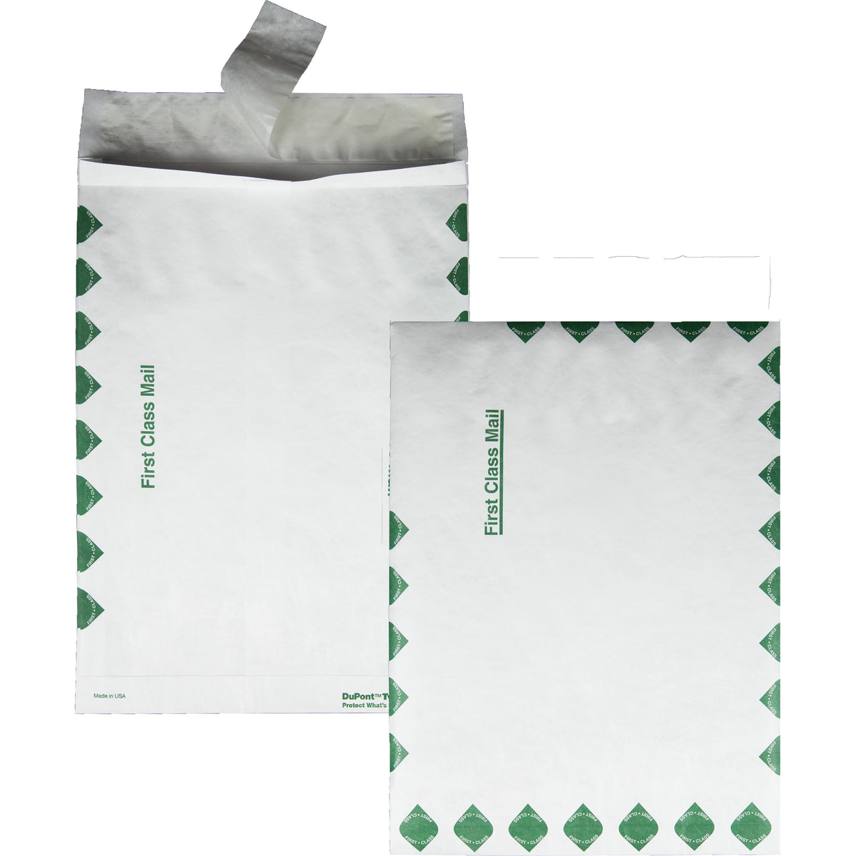 Survivor® 10 x 13 x 1-1/2 DuPont Tyvek Expansion First Class Border Mailers - First Class Mail - 10" Width x 13" Length 
