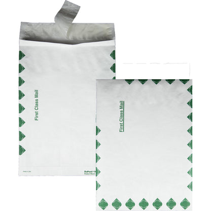 Survivor® 10 x 13 x 1-1/2 DuPont Tyvek Expansion First Class Border Mailers - First Class Mail - 10" Width x 13" Length 