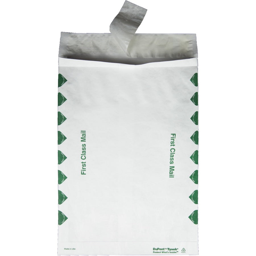 Survivor® 10 x 13 x 1-1/2 DuPont Tyvek Expansion First Class Border Mailers - First Class Mail - 10" Width x 13" Length 