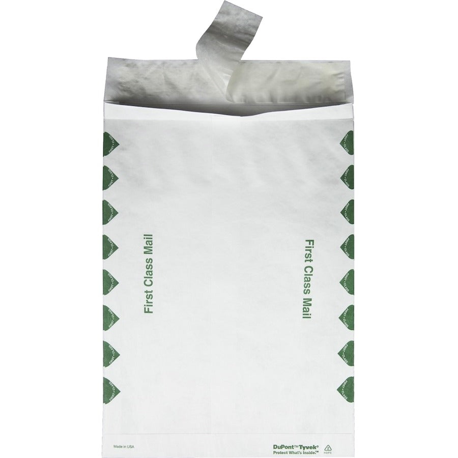 Survivor® 10 x 13 x 1-1/2 DuPont Tyvek Expansion First Class Border Envelopes - First Class Mail - 10" Width x 13" Lengt