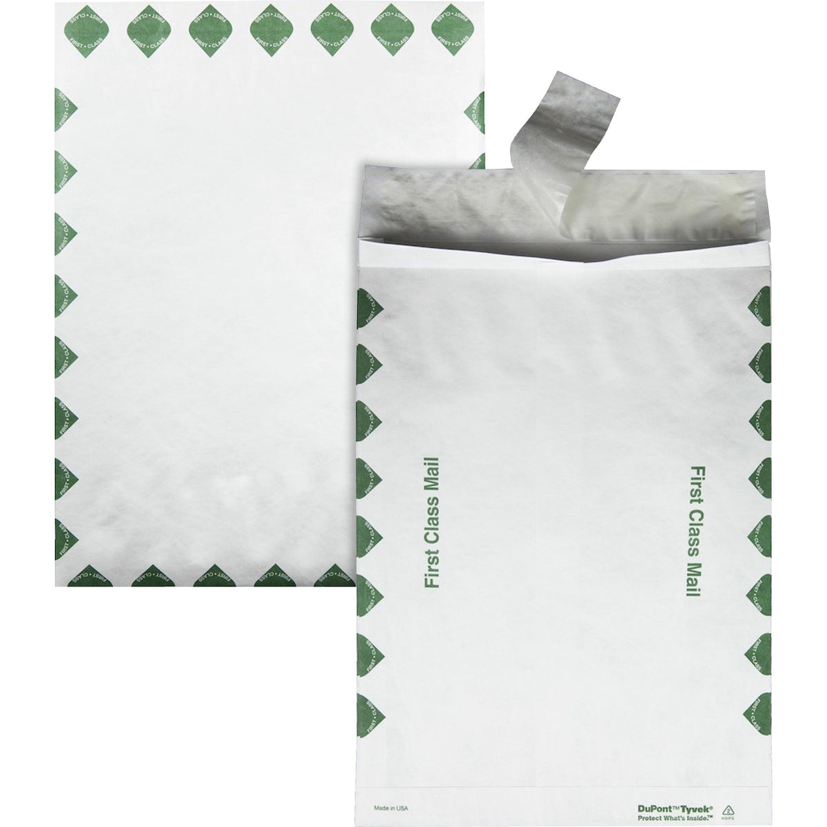 Survivor® 10 x 13 x 1-1/2 DuPont Tyvek Expansion First Class Border Envelopes - First Class Mail - 10" Width x 13" Lengt