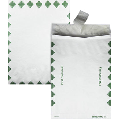 Survivor® 10 x 13 x 1-1/2 DuPont Tyvek Expansion First Class Border Envelopes - First Class Mail - 10" Width x 13" Lengt