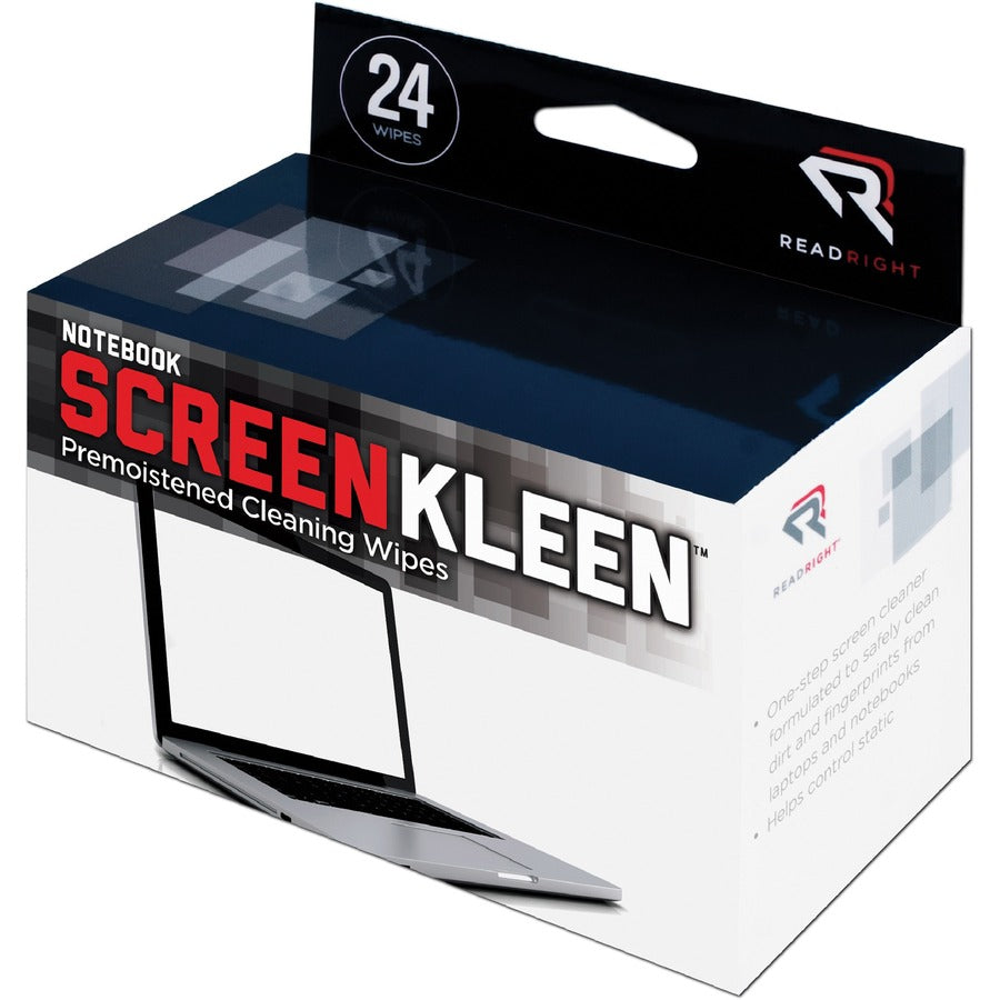 Read Right Notebook ScreenKleen - For Display Screen - Lint-free - 24 / Box