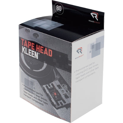Advantus Read/Right Tape Head Cleaning Pads - For Electronic Equipment - Pre-moistened, Lint-free, Disposable - 80 / Box