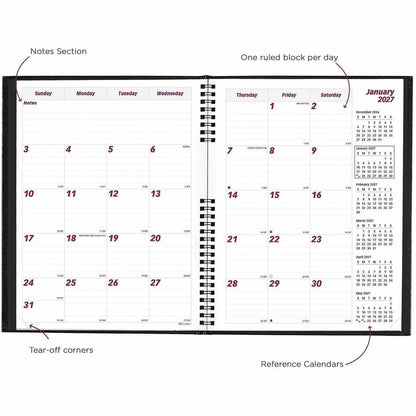 Brownline CoilPro Monthly Planner - Julian Dates - Monthly - 14 Month - December 2026 to January 2028 - 1 Month Double P