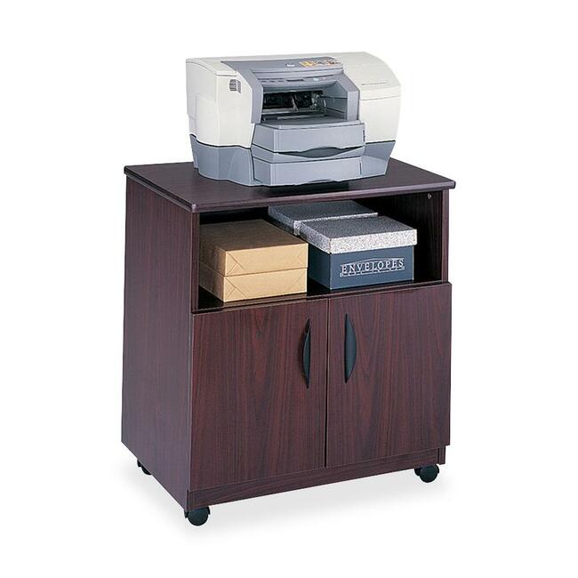 Safco Mobile Machine Stand - 200 lb Load Capacity - 30.25" Height x 28" Width x 19.75" Depth - Floor Stand - Laminate - 