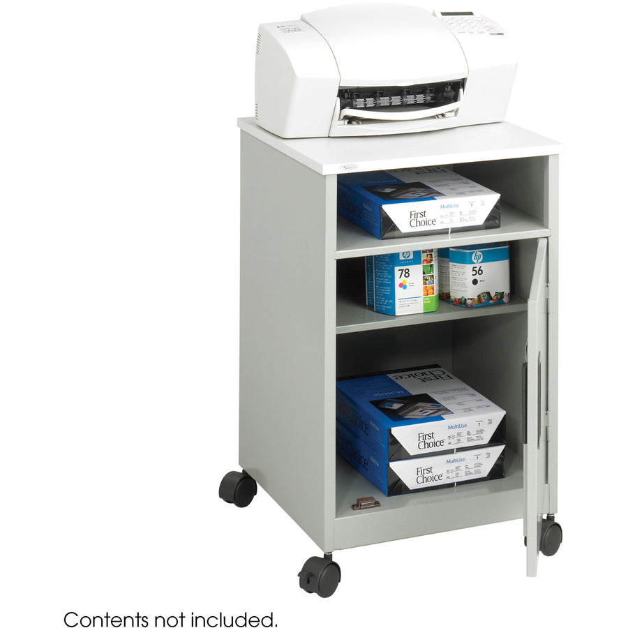 Safco Steel Compact Machine Stand - 200 lb Load Capacity - Hinged Door - 27.38" Height x 17.25" Width x 17.25" Depth - F